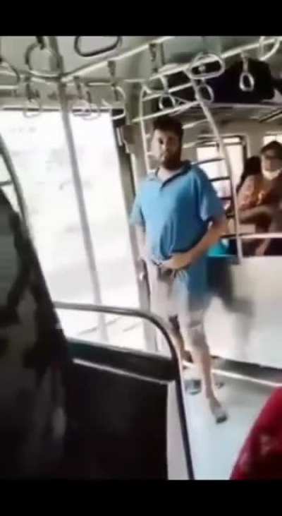 Having the best time of his life on a train's female compartment. Gross as hell