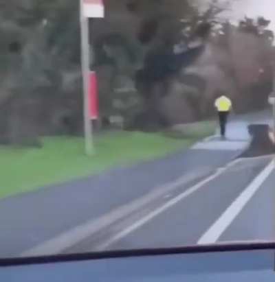 Officer you&rsquo;re looking a little soaked...
