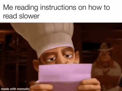 I can&rsquo;t read fast tho