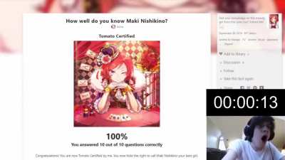 How well do you know maki quiz speedrun (100%)