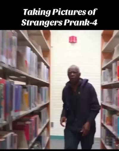 This person harassed an old man studying at the library and then claims it&rsquo;s a prank