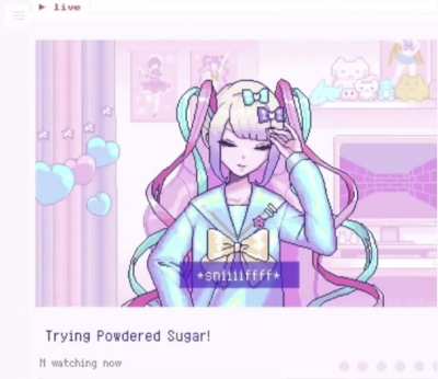 K Angel tries&hellip; Powdered sugar!!!