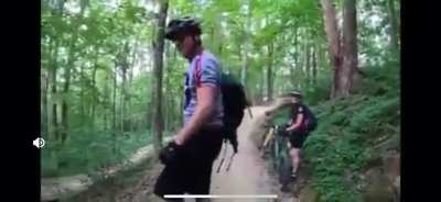Posting I saw at r/mountainbiking. Thought I would post it here so more people can see the kind of person we don&rsquo;t need in our community.