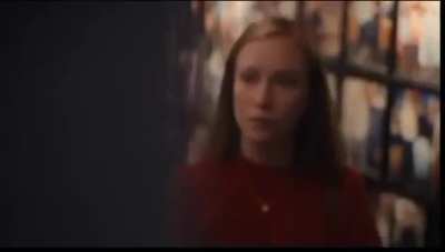 Sad eyed girl at the comedy club