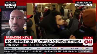 CNN: "white traitors" camera: *zooms in on a black man* lmao