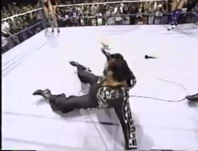 Bikini contest between Sable,Sunny,Marlena and Chyna 1997