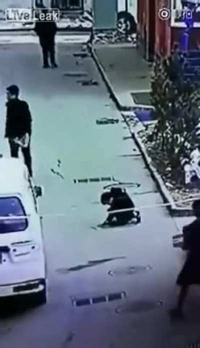 WCGW, putting a firecracker into a manhole 