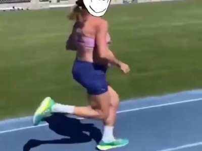 Woman pregnant but with soyjak