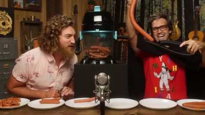 Rhett and Link put sausage in a vacuum