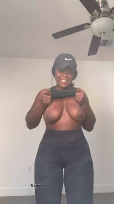 A little titty drop to start the day off right