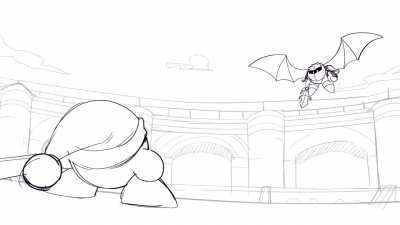 I added audio to a Kirby animation