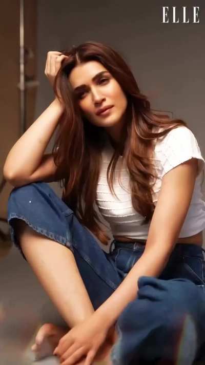 Kriti Chinnal Sanon revealing her slutty side in this open jacket photoshoot to arouse Bwood producers and directors 