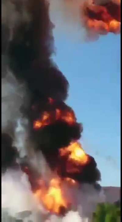 Explosion at a gas station in Novosibirsk