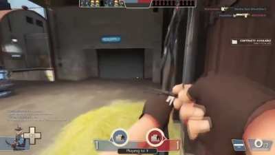 (He knows what will hit him)