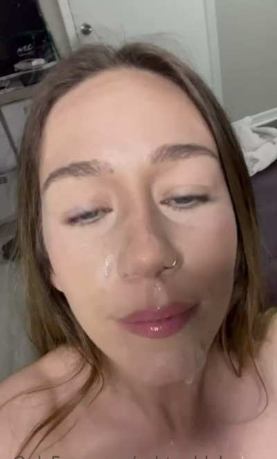 i like mine on the face