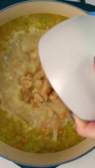 Vegan Chicken and Stars Soup