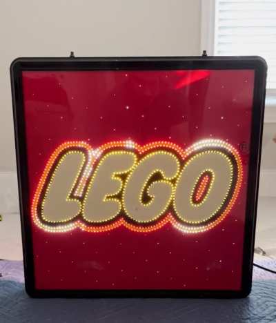 LEGO Fiber optic Sign From the 90&rsquo;s.