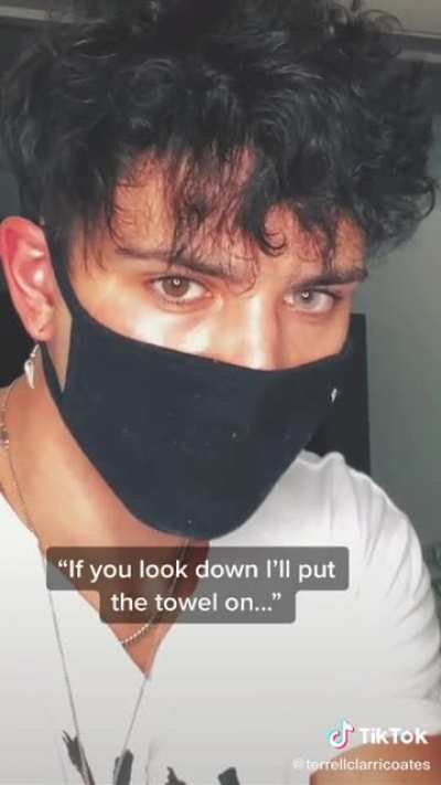 POV: Your mafia boss dad hires a bodyguard who hides his face beneath a mask and you like to mess with him