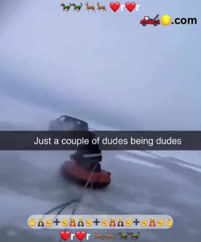 There could be a dude in the car too make that 3