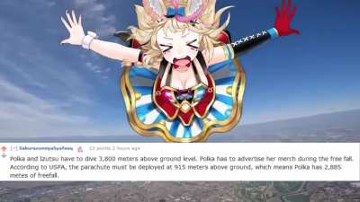 Polka had 17 seconds.