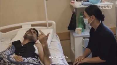 33 seconds... the amount of time it took this Gazain man to list all of the family members he lost in an Israeli bombing of their home.