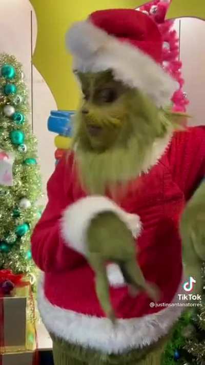 Christmas Grinch is not having a good day