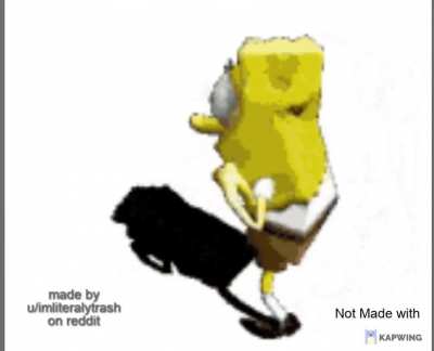Spongebob dancing fits so good to this music.