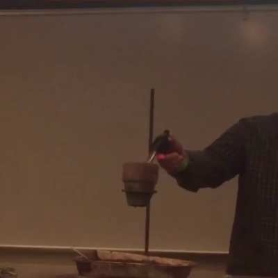 Lighting thermite by hand