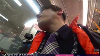 dumbass blasts loud music in a quiet train in japan. calls the locals "f**king pussies" while telling them to speak english when confronted.