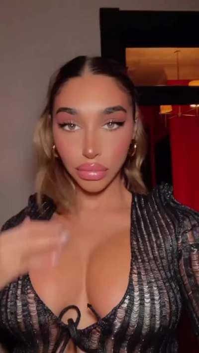 Sheer top selfie
