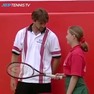 Heartwarming and funny tennis match