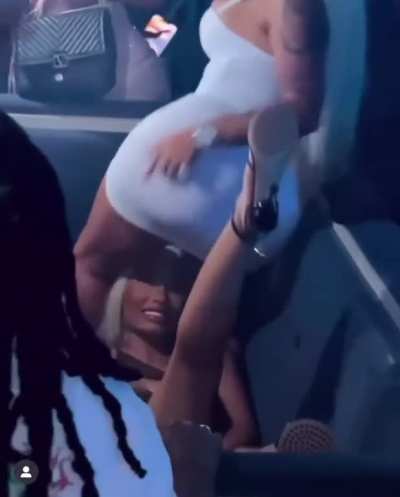 ASS SO SMOOTH IN WHITE I NEED THAT VIEW SHORTY GOT 😩🍑