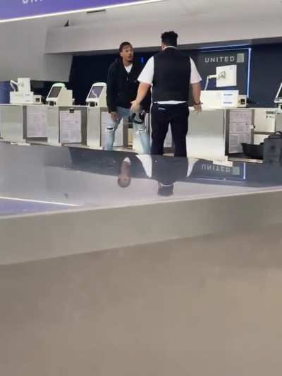 Man had conflicts with airport staff 