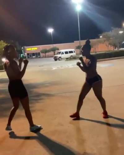 Odd strategy for a woman fighter