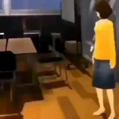 Kawakami stares at ugandan knuckles dancing to Big Chungus song