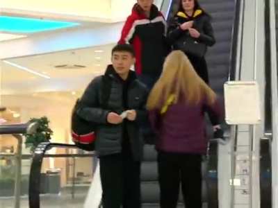 "Where's your mask?" prank