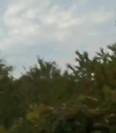 A Ukrainian fighter jet shoots down a Russian cruise missile near Odessa