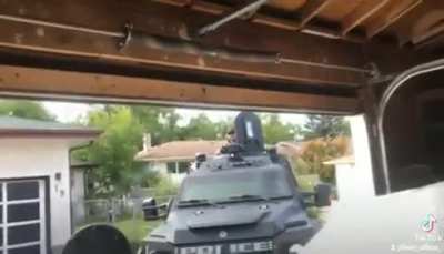 Almost shot by the police