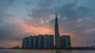 "Holy Grail" time lapse of the Landmark 81 tower, Ho Chi Minh City, Vietnam. Nikon Z 6.