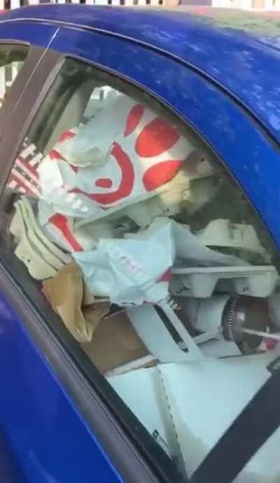 Just throw it in the back