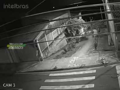 Парень убегает от полиции, кот убегает от собаки, чувак убегает от жены ... Еще один день в Бразилии.