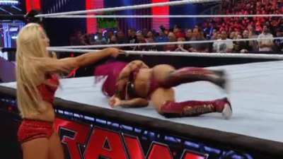 Charlotte giving "The Boss" a wedgie