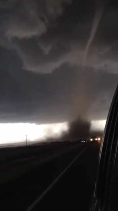 "And well, sometimes the storm chases you!"