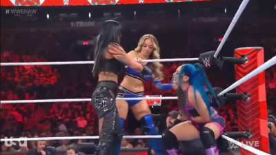 On WWE RAW: Sonya Deville &amp;amp; Chelsea Green vs Candice LeRae &amp;amp; Mia Yim
