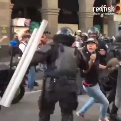 Cop lit on fire in Mexico