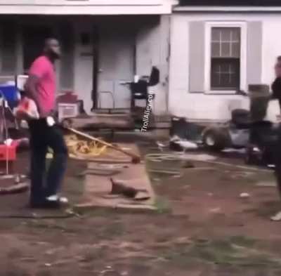 Took too much and gets busted by the weed man