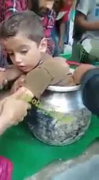 Butt stuck