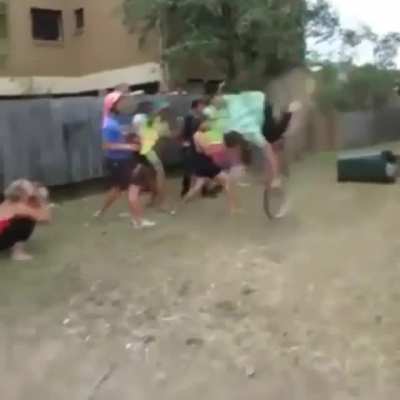 Trash can jump