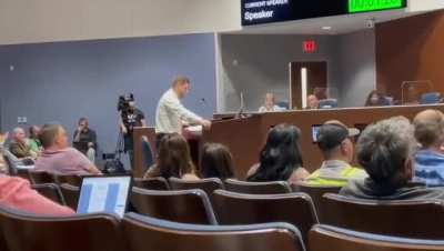 Homophobic MAGA preacher at Arlington, Texas city council meeting says "gay people are an abomination and should be executed." GOP is to kill America