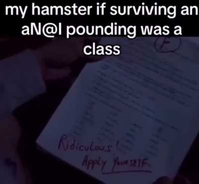 Hamster couldn&rsquo;t handle the came